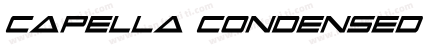 Capella Condensed Bold字体转换